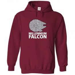 Millenium Falcon Sci-Fi Unisex Novelty Kids and Adults Pullover Hoodie for Sci-Fi Movie Fans 									 									 									
